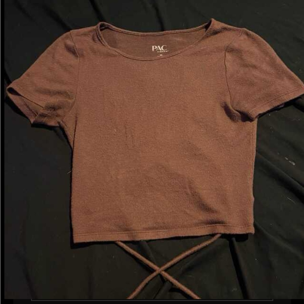 XS pacsun backless crop top
